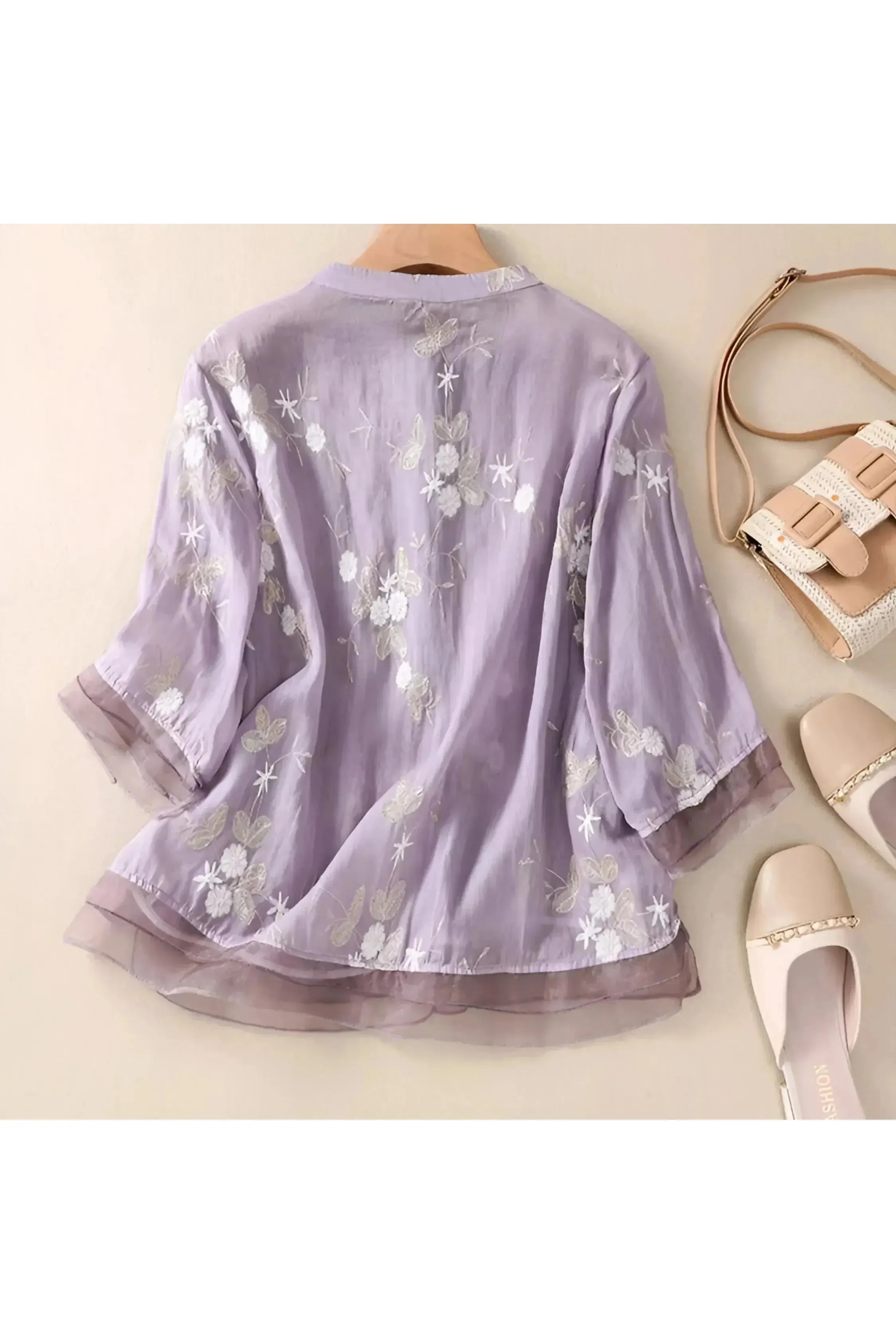 Marie - Floral Button Blouse