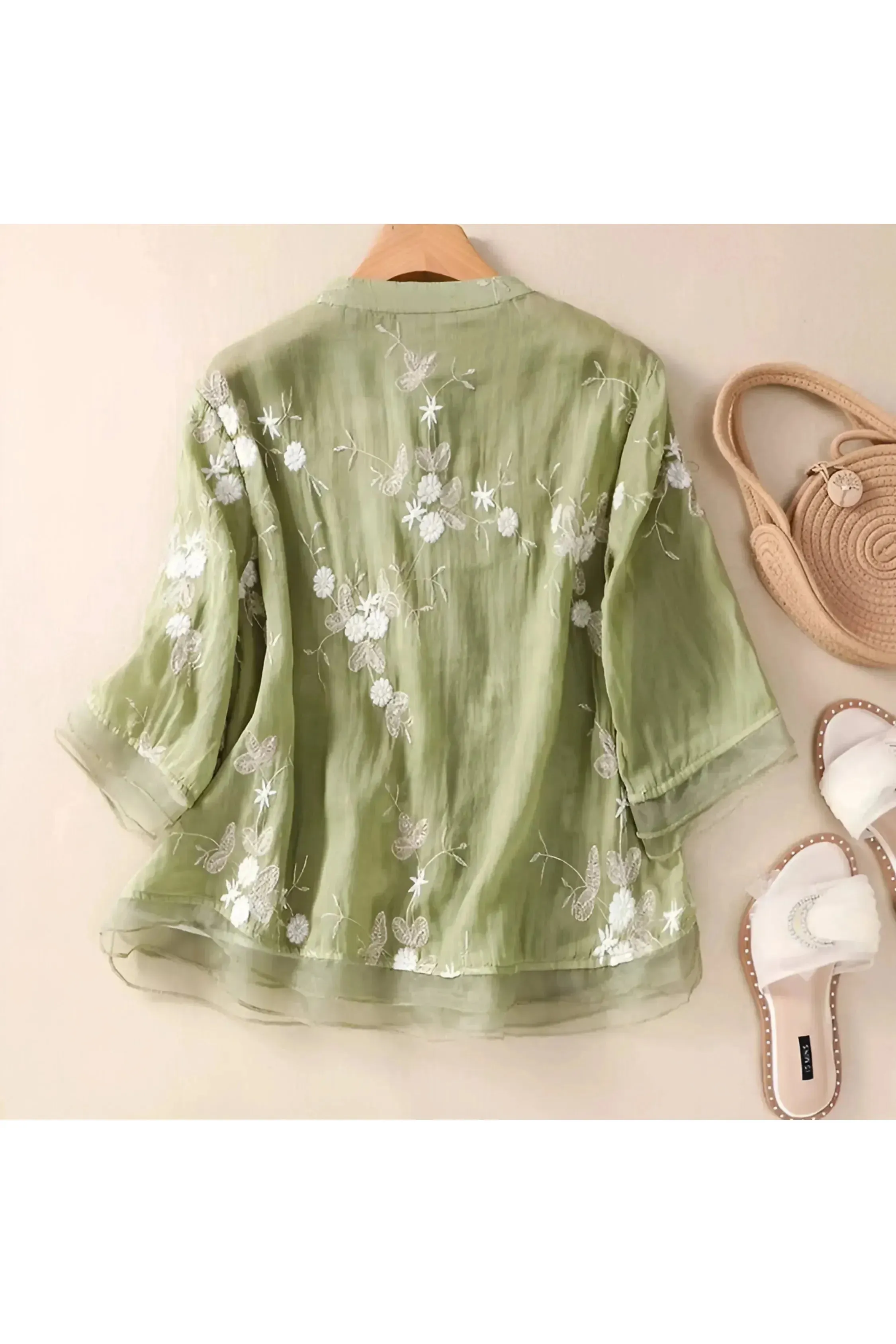 Marie - Floral Button Blouse