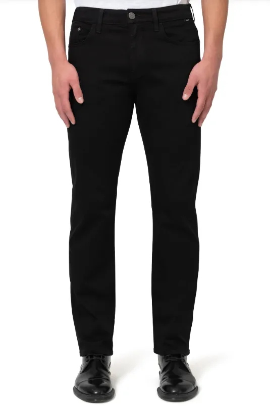 Mavi Jake Slim Leg Jeans in Black Feather Blue