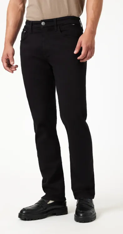 Mavi Jake Slim Leg Jeans in Black Feather Blue