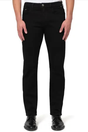 Mavi Jake Slim Leg Jeans in Black Feather Blue