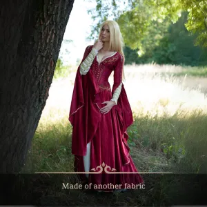 Medieval Fantasy Crimson Cersei Lannister batiste Dress