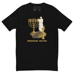Menorah Lights Men’s Fitted Tee