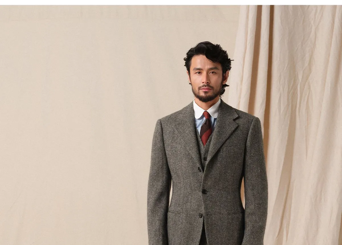 Men's 1930s Retro Herringbone Suit
