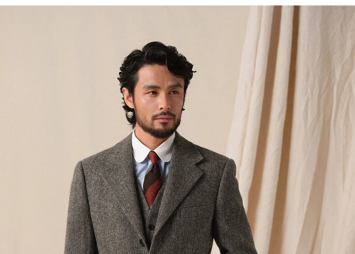 Men's 1930s Retro Herringbone Suit