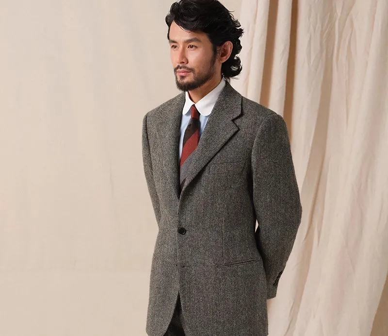 Men's 1930s Retro Herringbone Suit