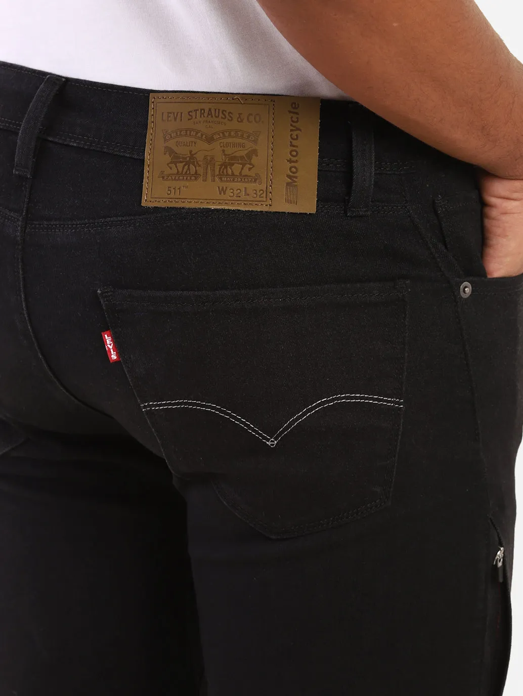 Men's 511 Black Slim Fit Mid Rise Jeans