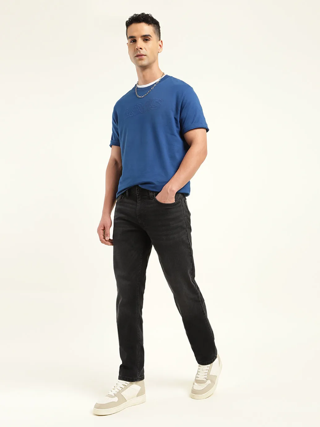 Men's 511 Black Slim Fit Mid Rise Jeans