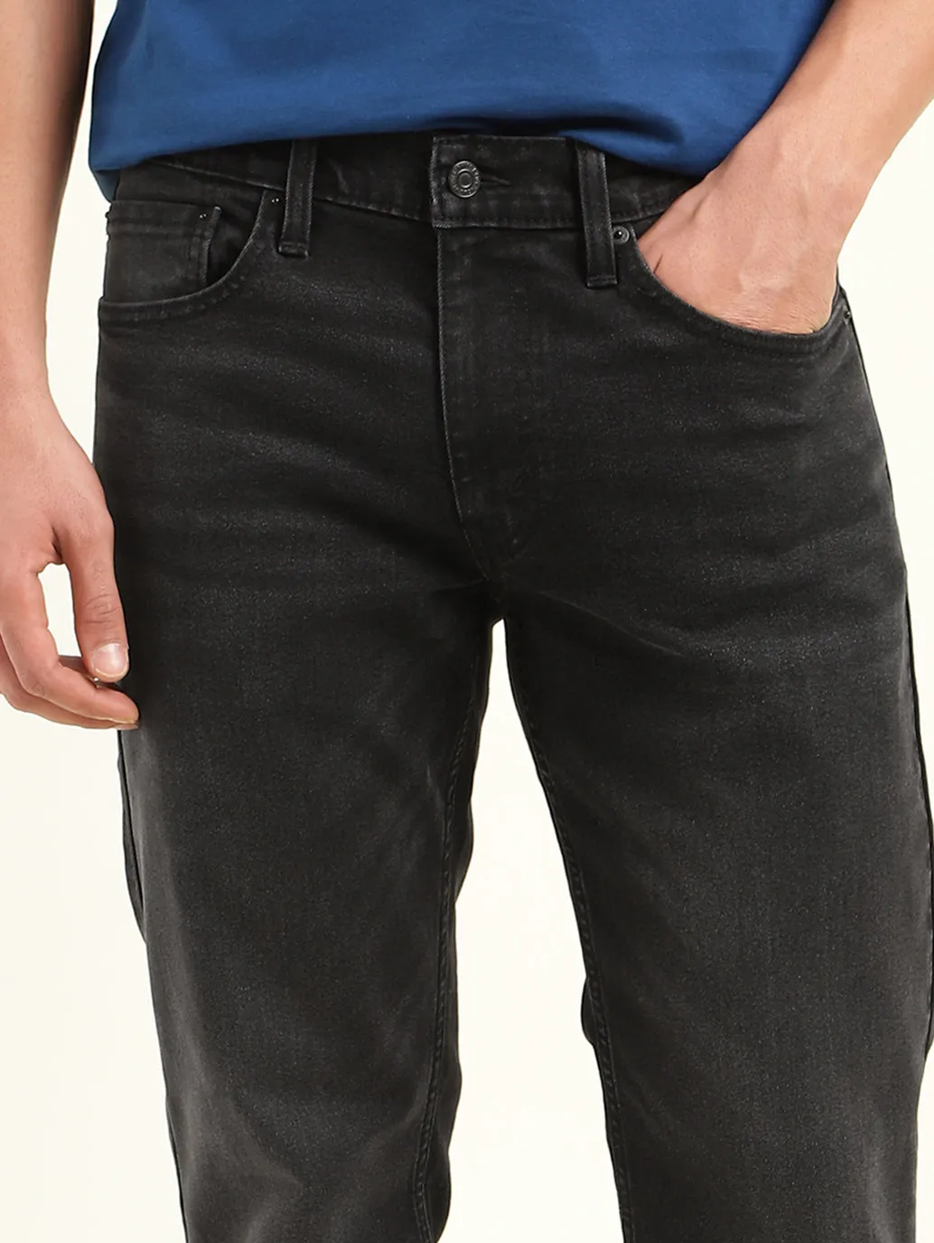 Men's 511 Black Slim Fit Mid Rise Jeans