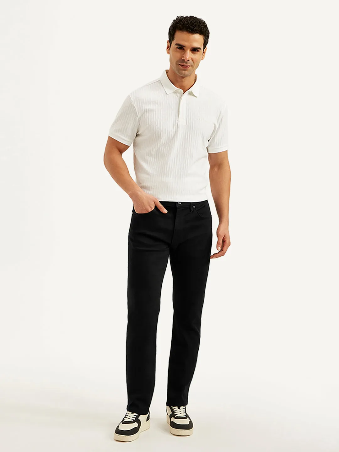 Men's 511 Black Slim Fit Mid Rise Jeans