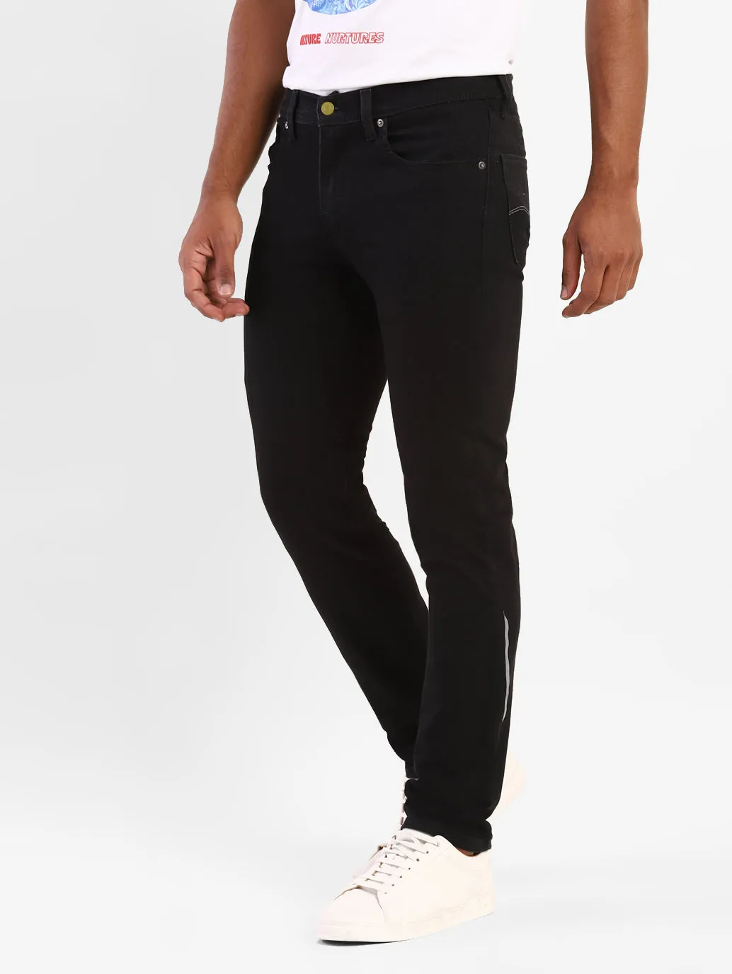 Men's 511 Black Slim Fit Mid Rise Jeans