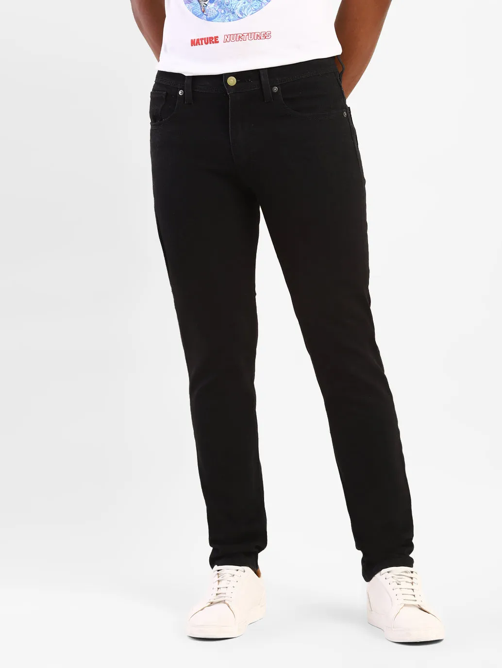 Men's 511 Black Slim Fit Mid Rise Jeans