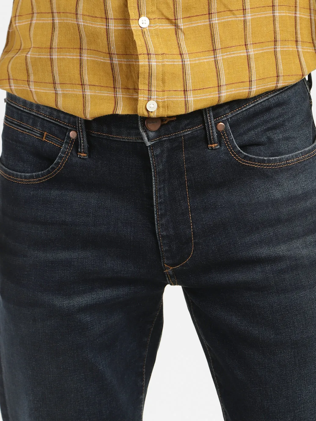 Men's 511 Blue Slim Fit Mid Rise Jeans
