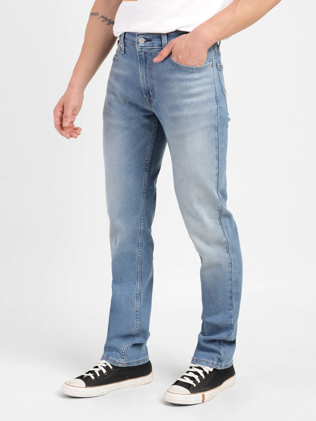 Men's 511 Blue Slim Fit Mid Rise Jeans