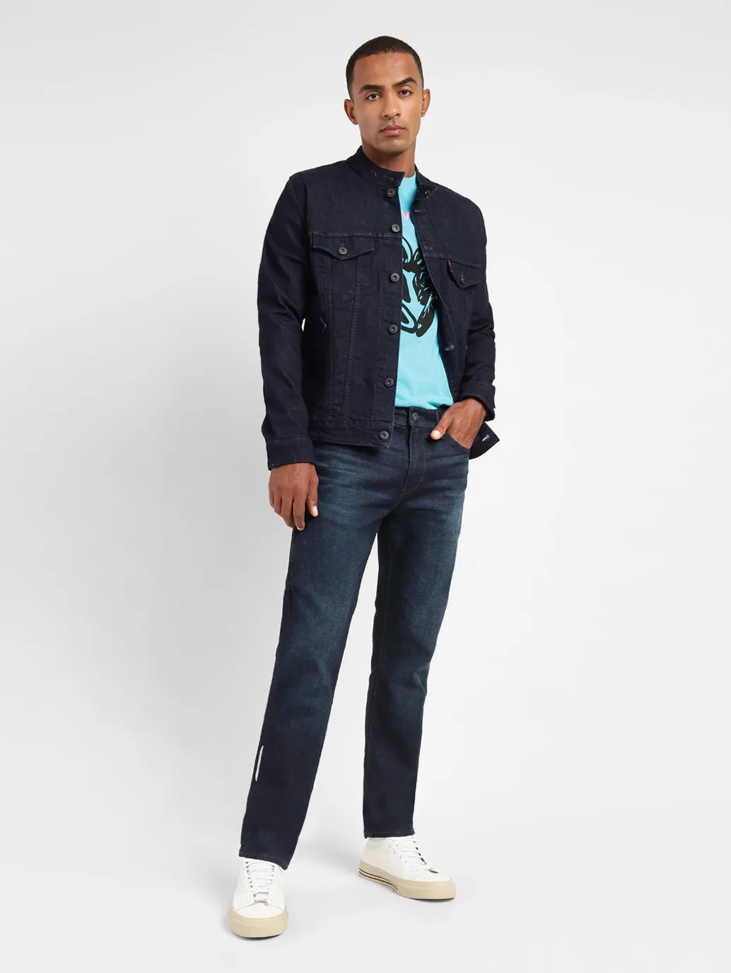 Men's 511 Blue Slim Fit Mid Rise Jeans
