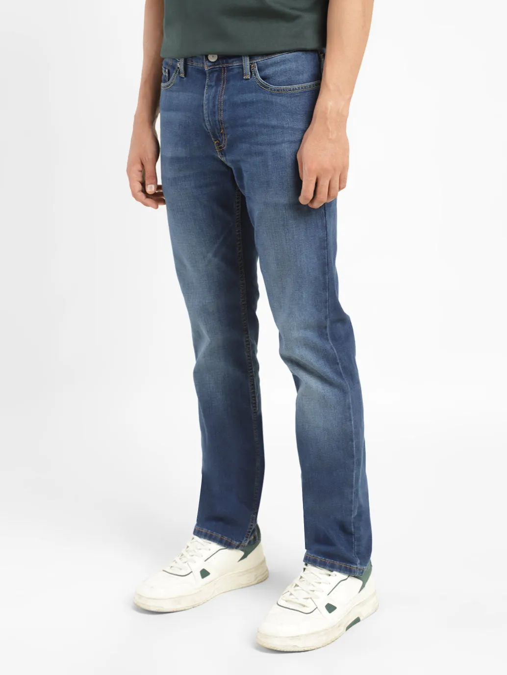 Men's 511 Blue Slim Fit Mid Rise Jeans