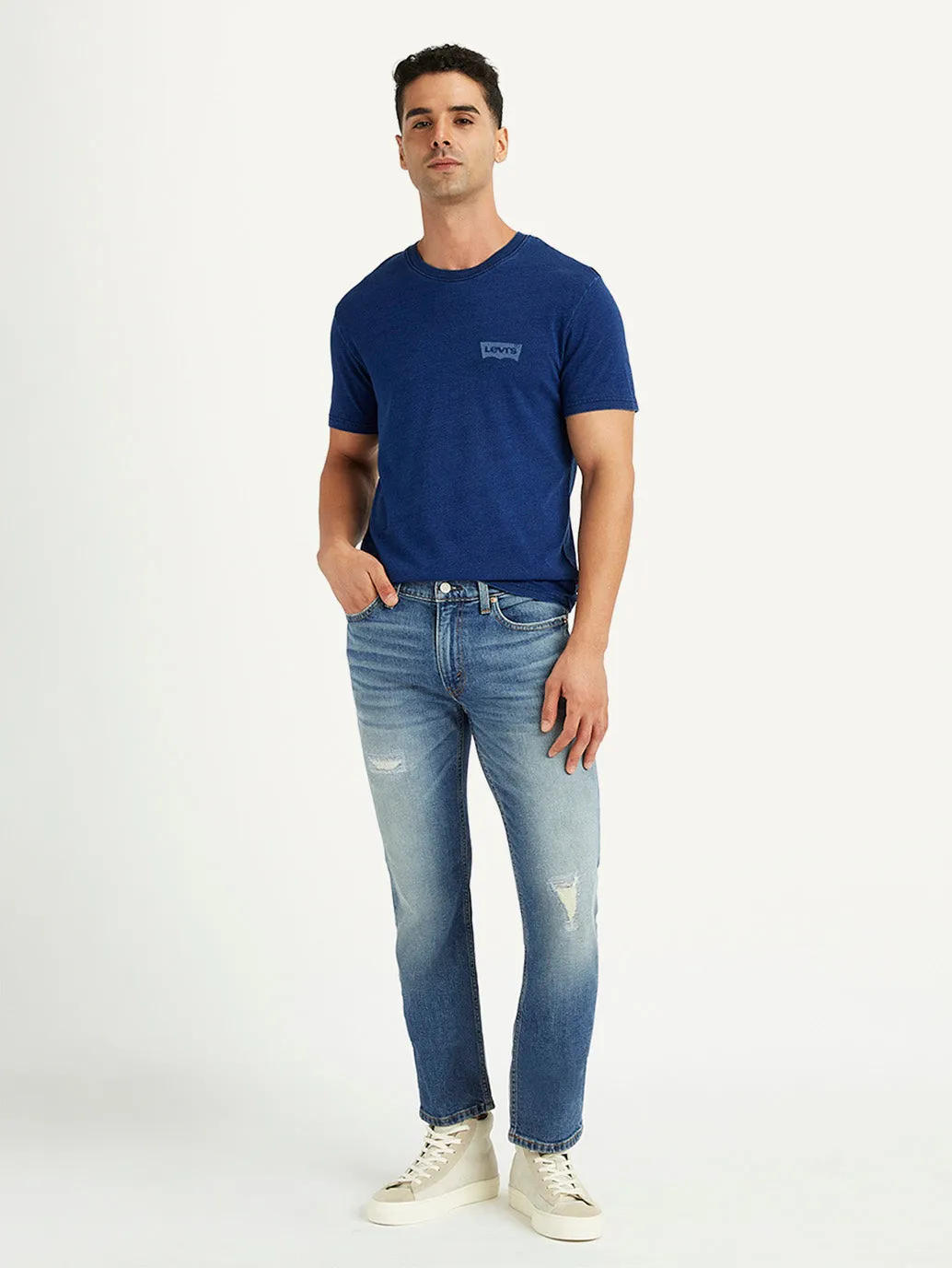 Men's 511 Blue Slim Fit Mid Rise Jeans