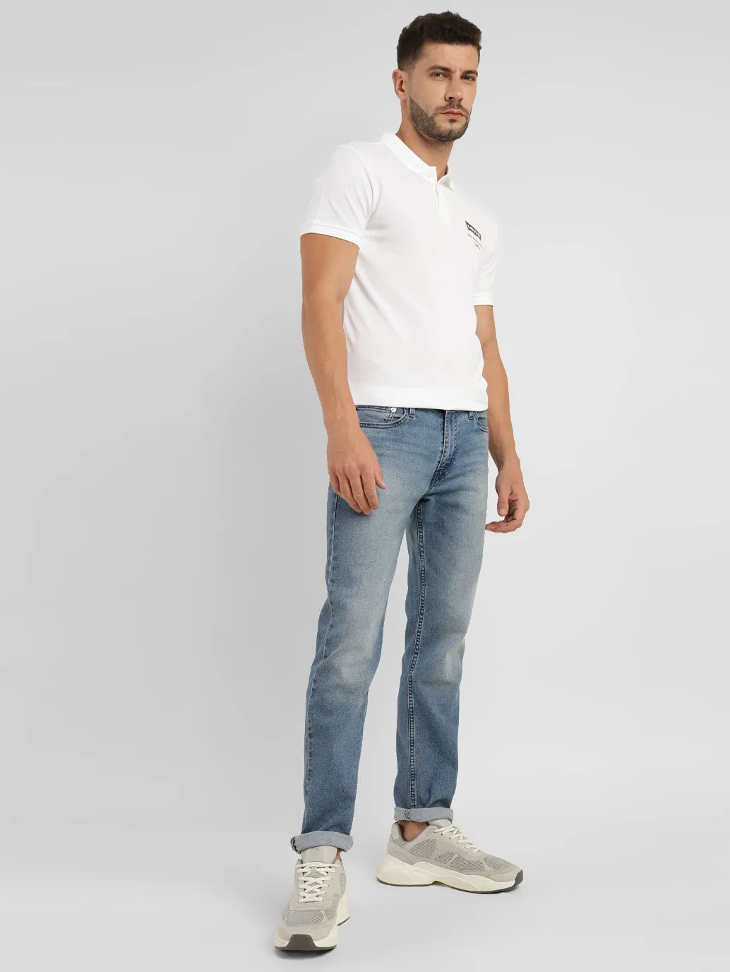 Men's 511 Blue Slim Fit Mid Rise Jeans