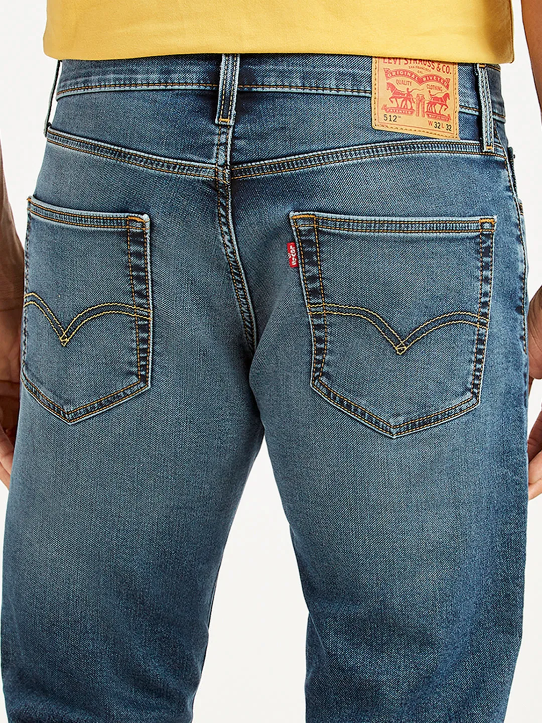 Men's 511 Blue Slim Fit Mid Rise Jeans