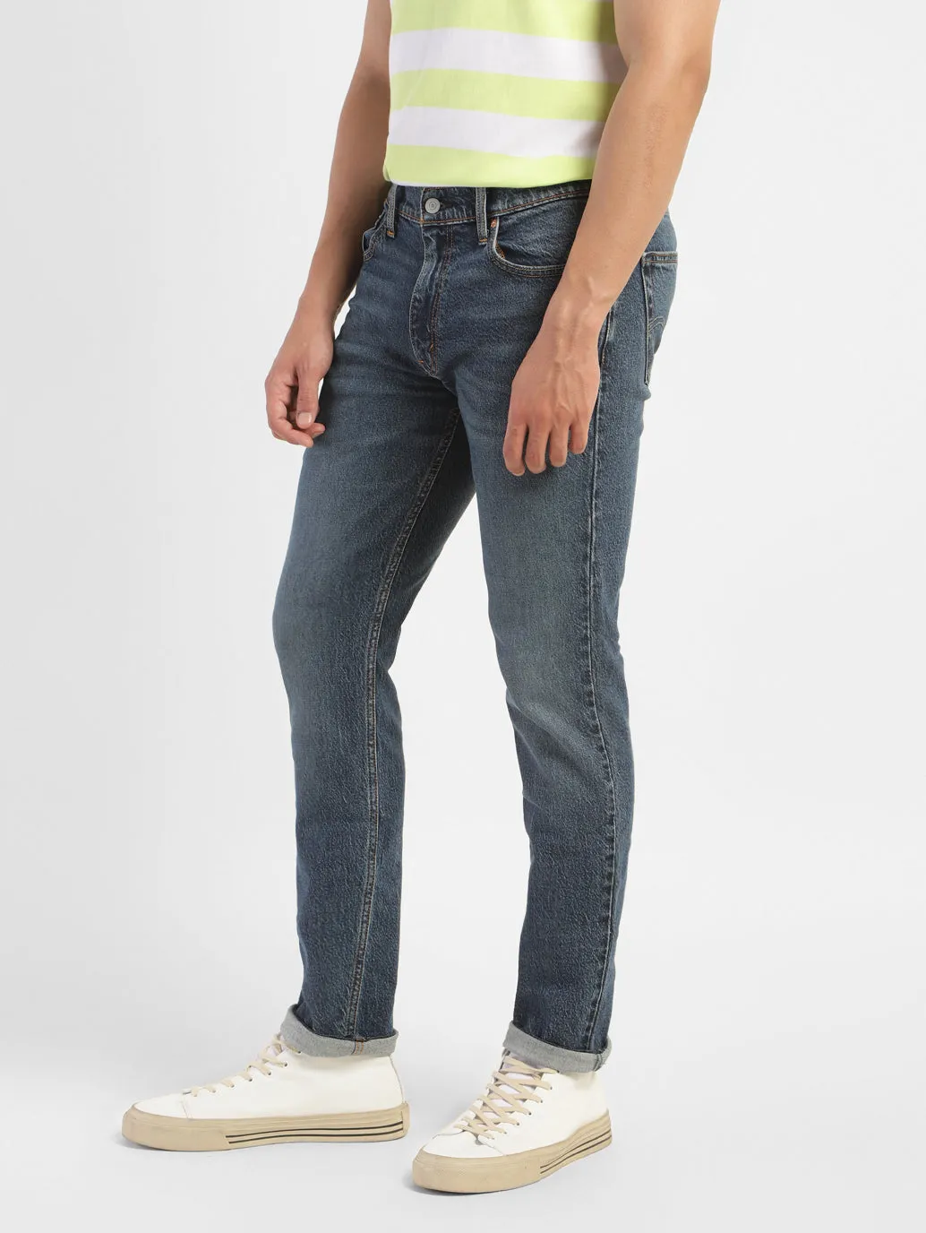 Men's 511 Blue Slim Fit Mid Rise Jeans