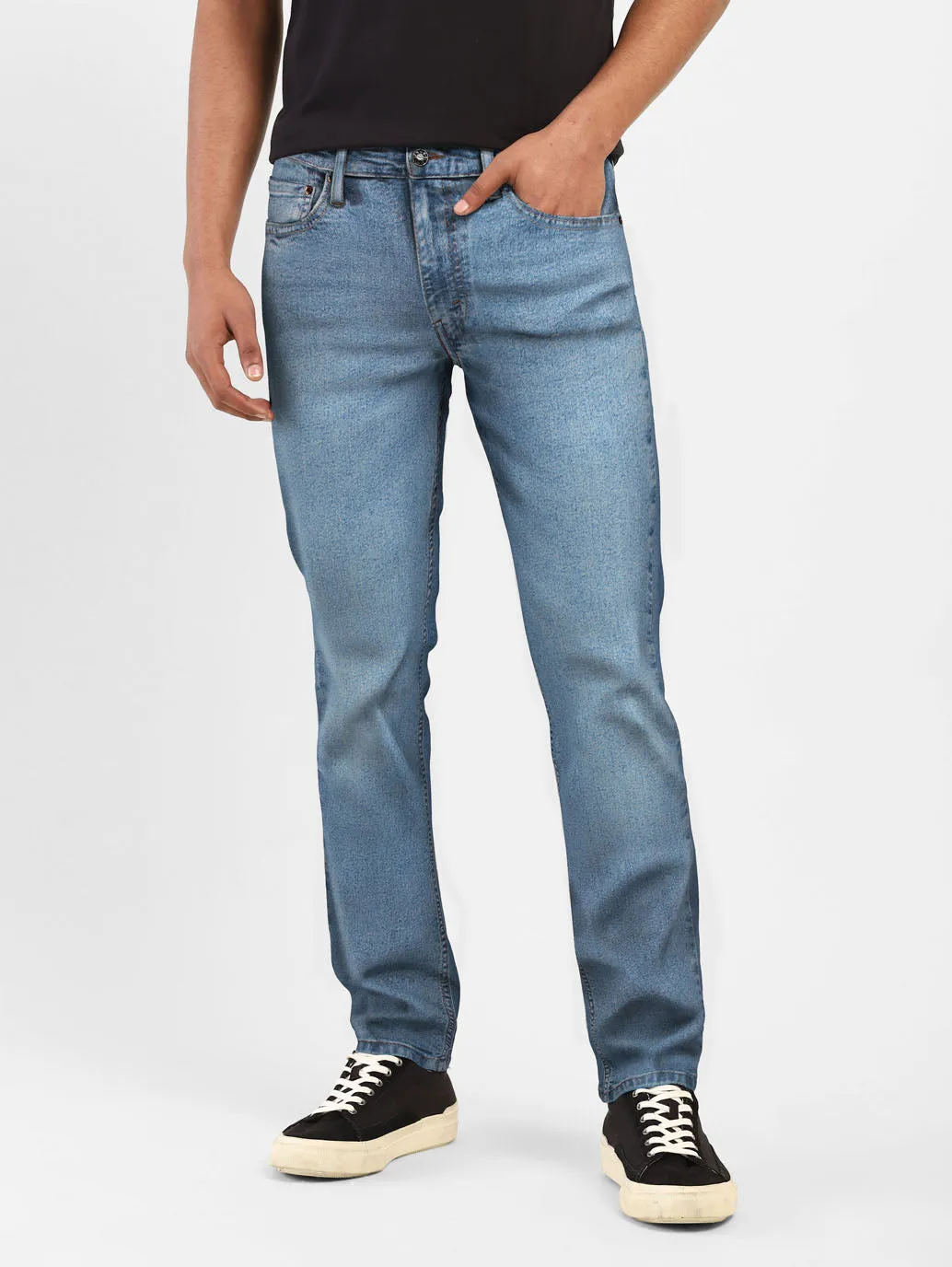 Men's 511 Blue Slim Fit Mid Rise Jeans