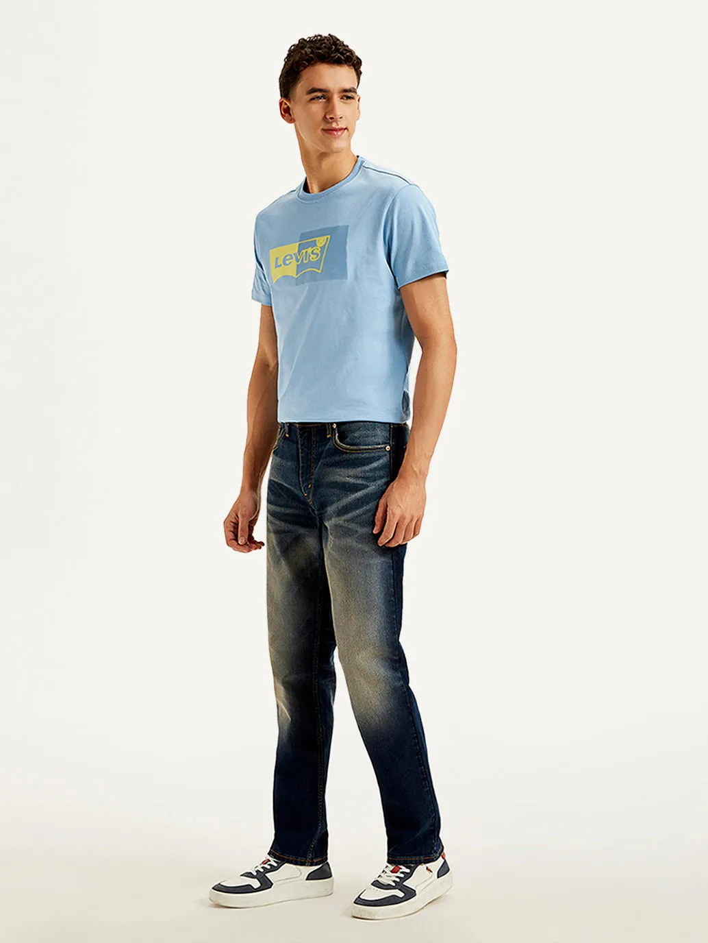 Men's 511 Blue Slim Fit Mid Rise Jeans