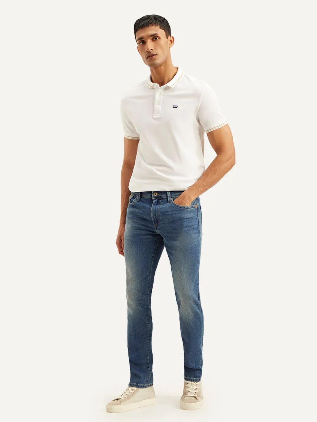 Men's 511 Blue Slim Fit Mid Rise Jeans