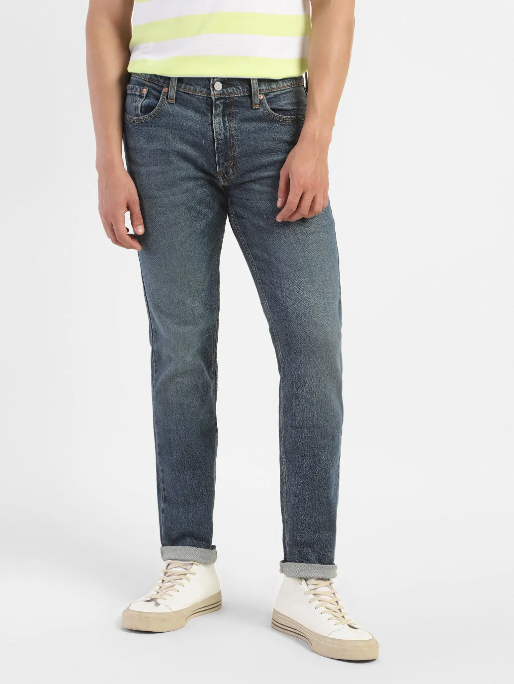 Men's 511 Blue Slim Fit Mid Rise Jeans