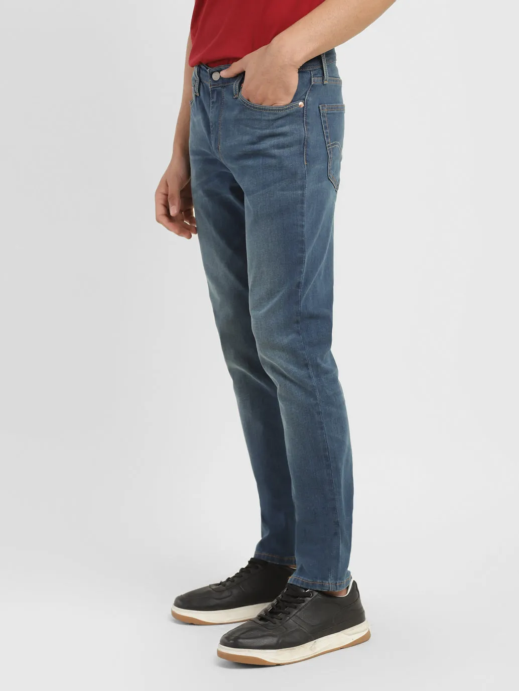 Men's 511 Blue Slim Fit Mid Rise Jeans