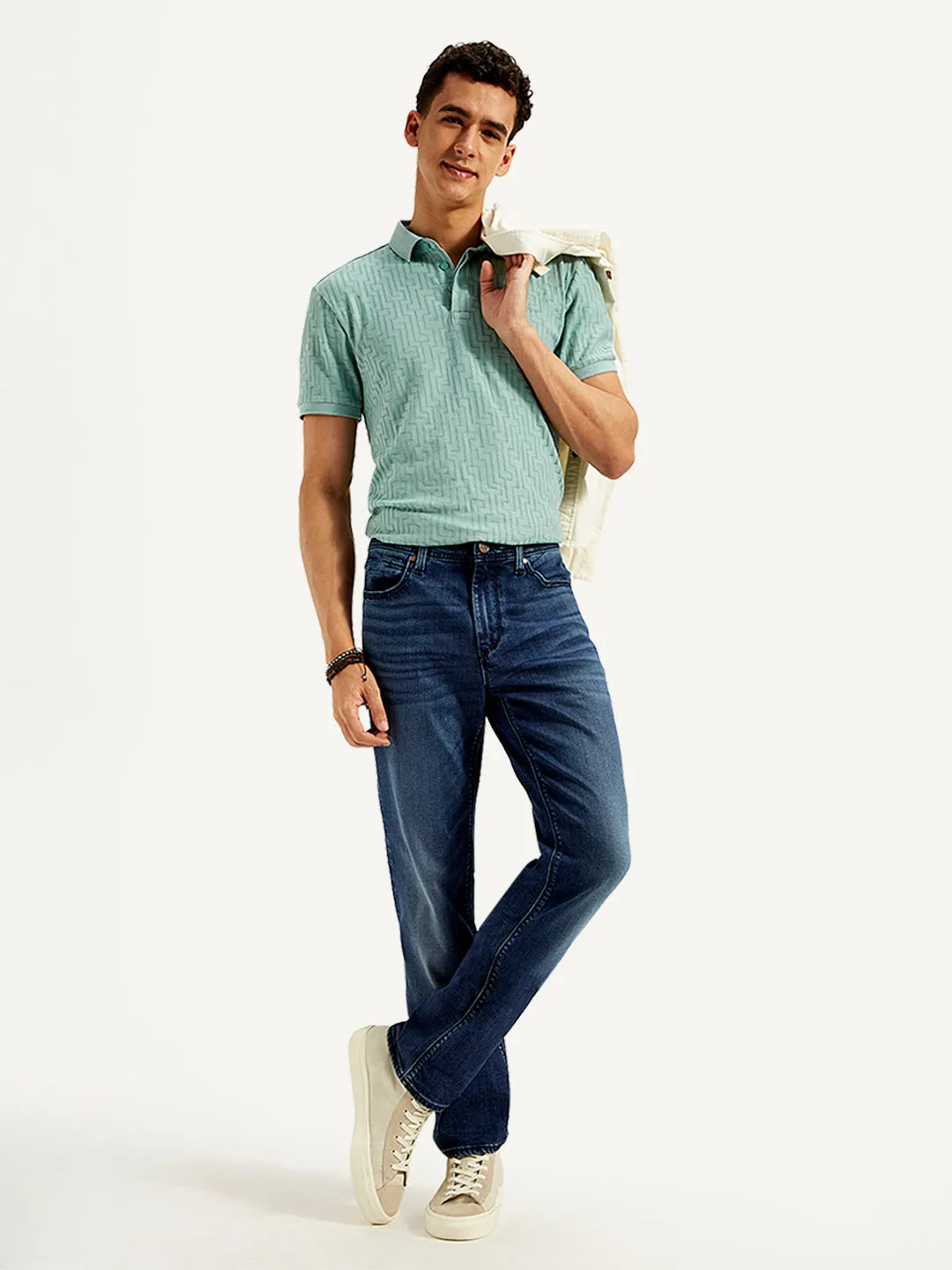Men's 511 Blue Slim Fit Mid Rise Jeans