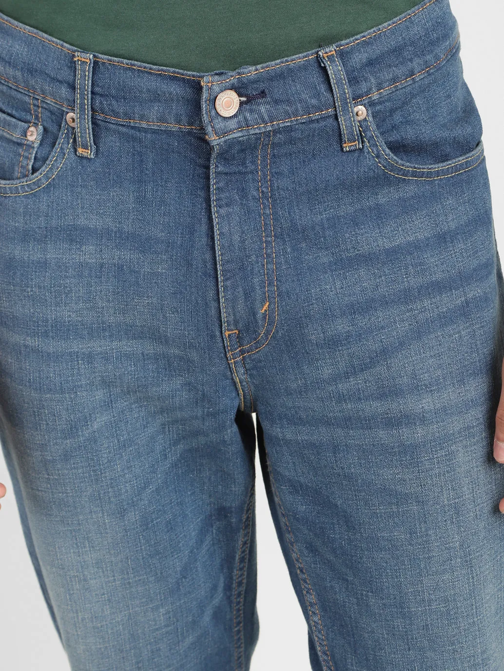 Men's 511 Blue Slim Fit Mid Rise Jeans