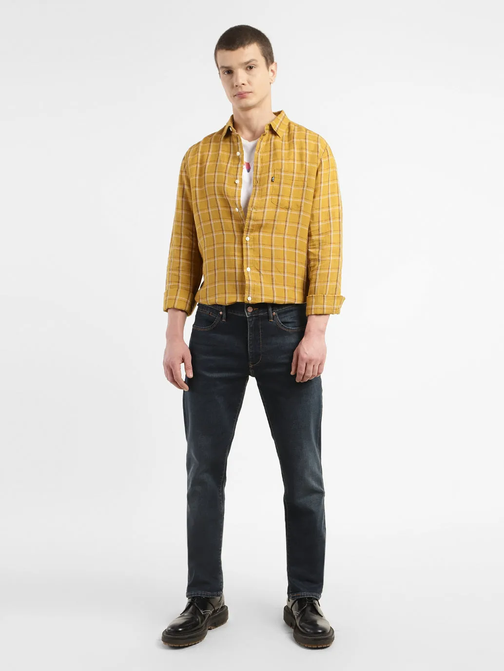 Men's 511 Blue Slim Fit Mid Rise Jeans