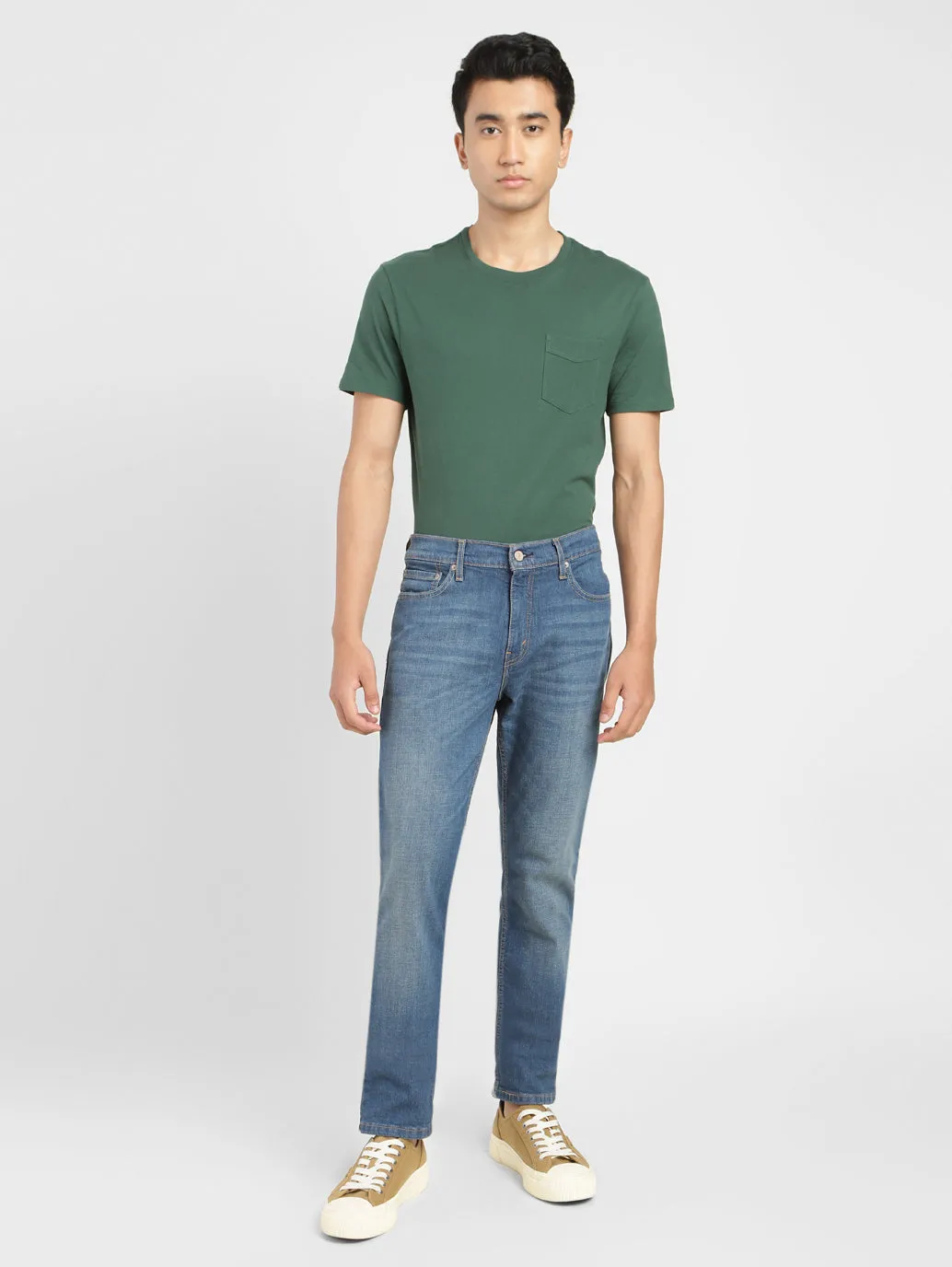 Men's 511 Blue Slim Fit Mid Rise Jeans