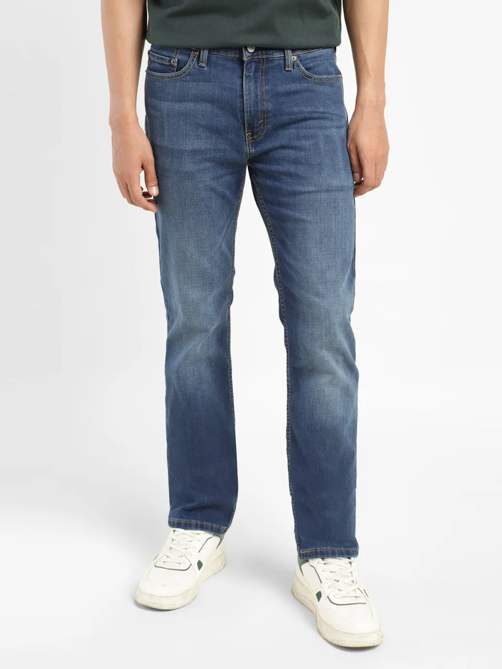 Men's 511 Blue Slim Fit Mid Rise Jeans