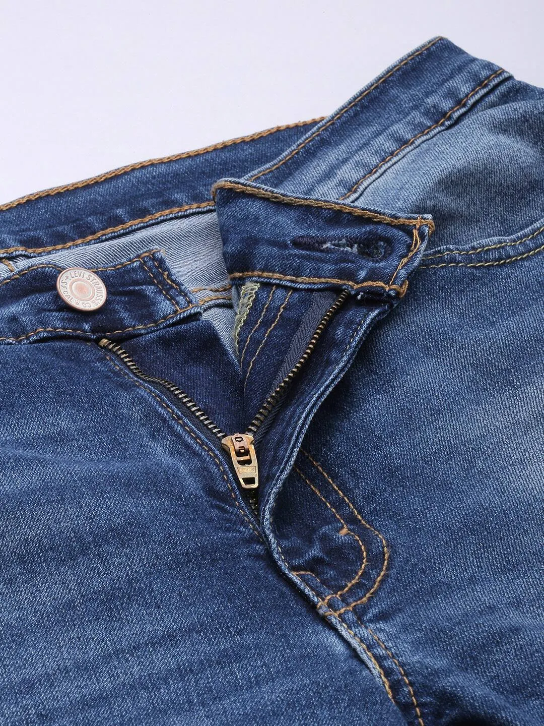 Men's 511 Blue Slim Fit Mid Rise Jeans