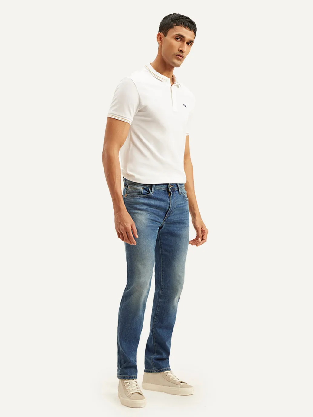 Men's 511 Blue Slim Fit Mid Rise Jeans