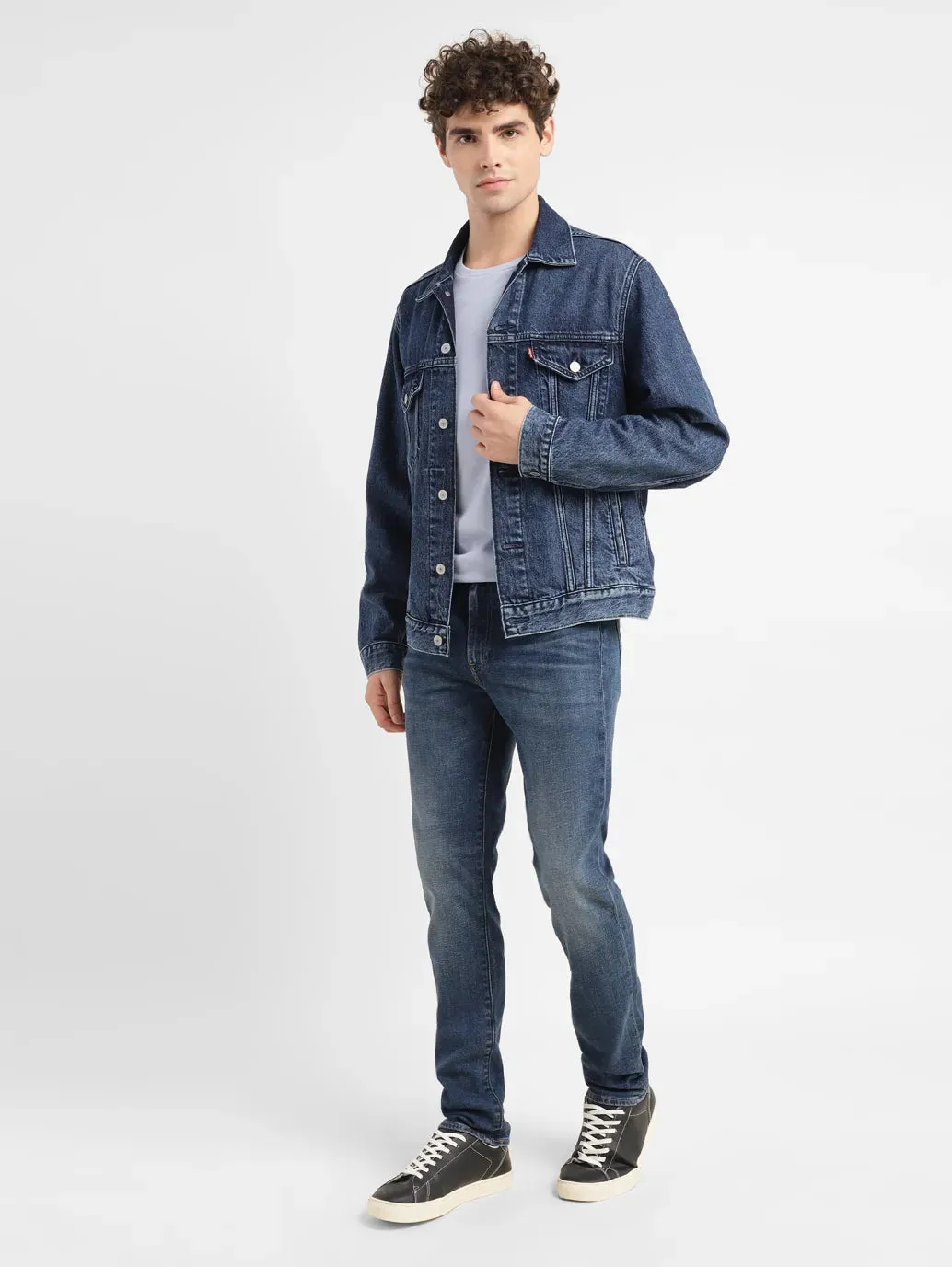 Men's 511 Blue Slim Fit Mid Rise Jeans