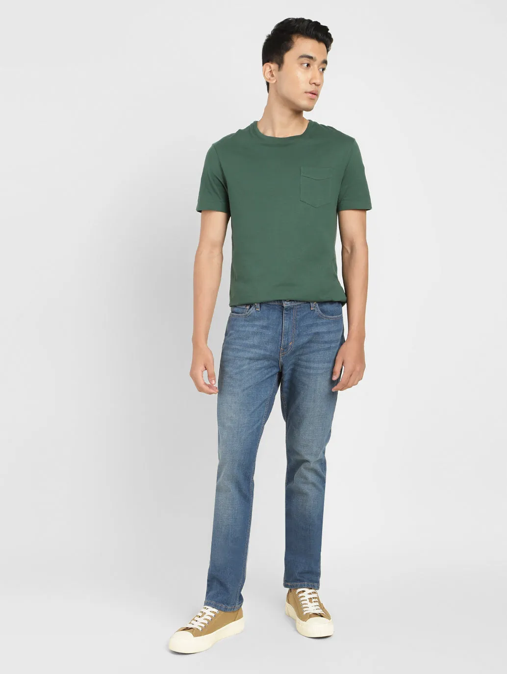 Men's 511 Blue Slim Fit Mid Rise Jeans
