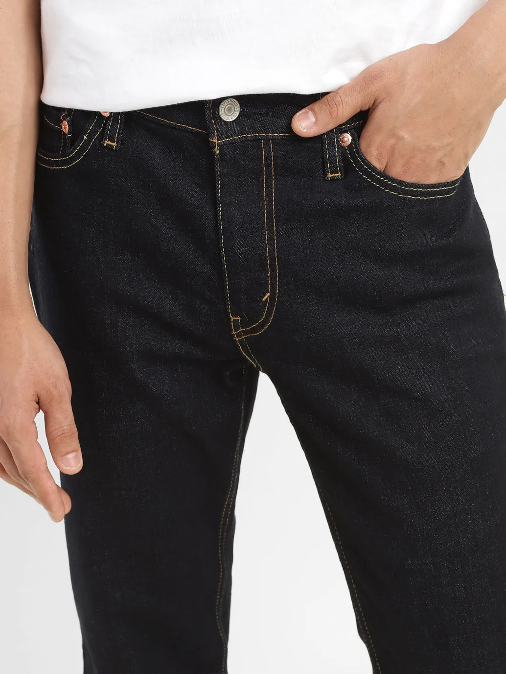 Men's 511 Blue Slim Fit Mid Rise Jeans