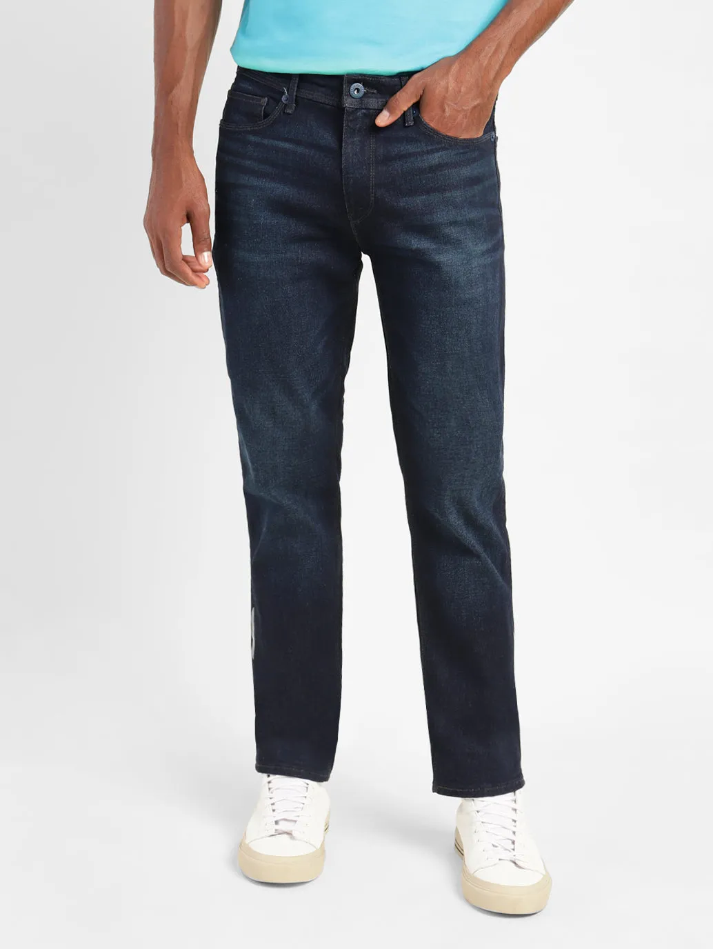 Men's 511 Blue Slim Fit Mid Rise Jeans