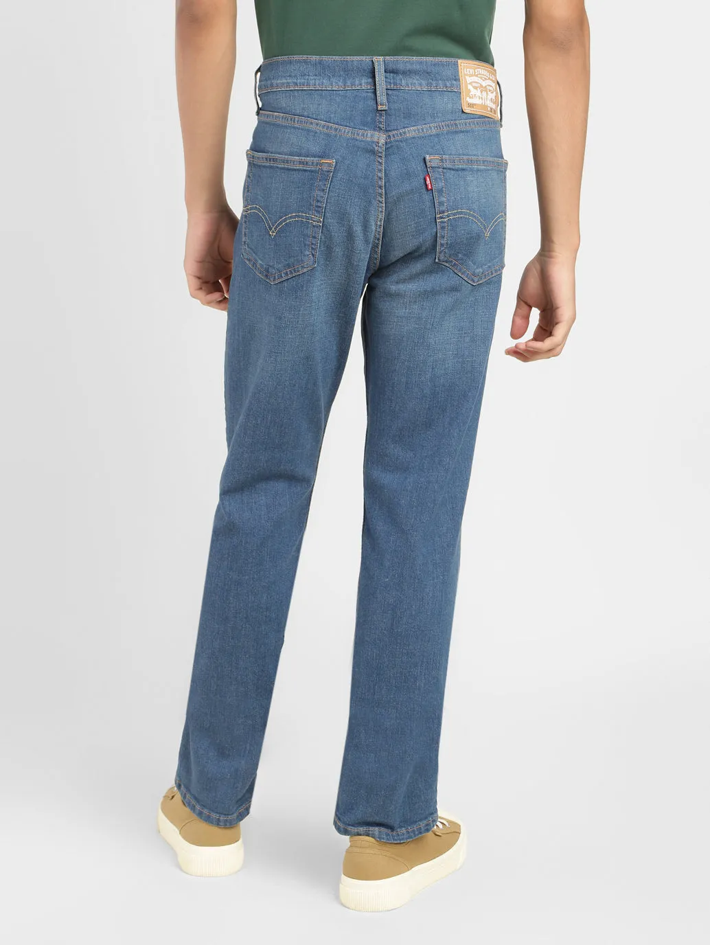 Men's 511 Blue Slim Fit Mid Rise Jeans