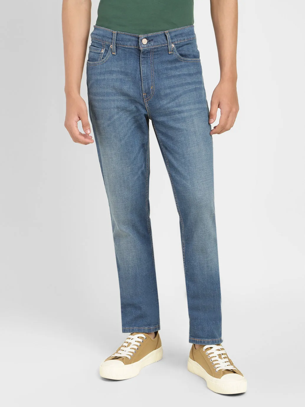 Men's 511 Blue Slim Fit Mid Rise Jeans
