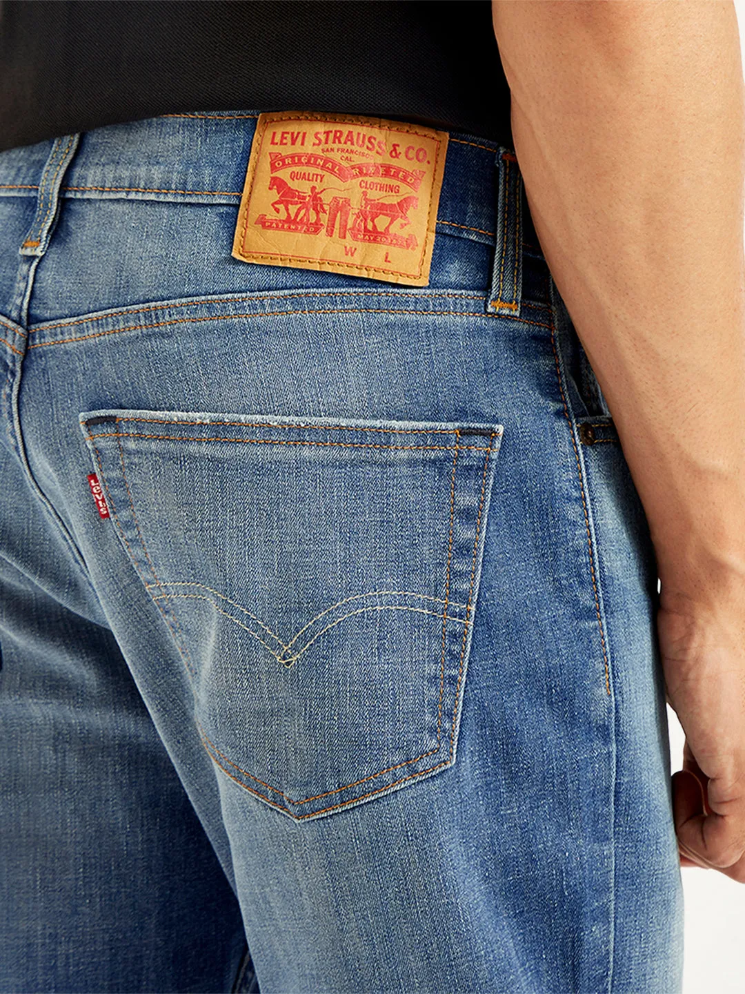 Men's 511 Blue Slim Fit Mid Rise Jeans