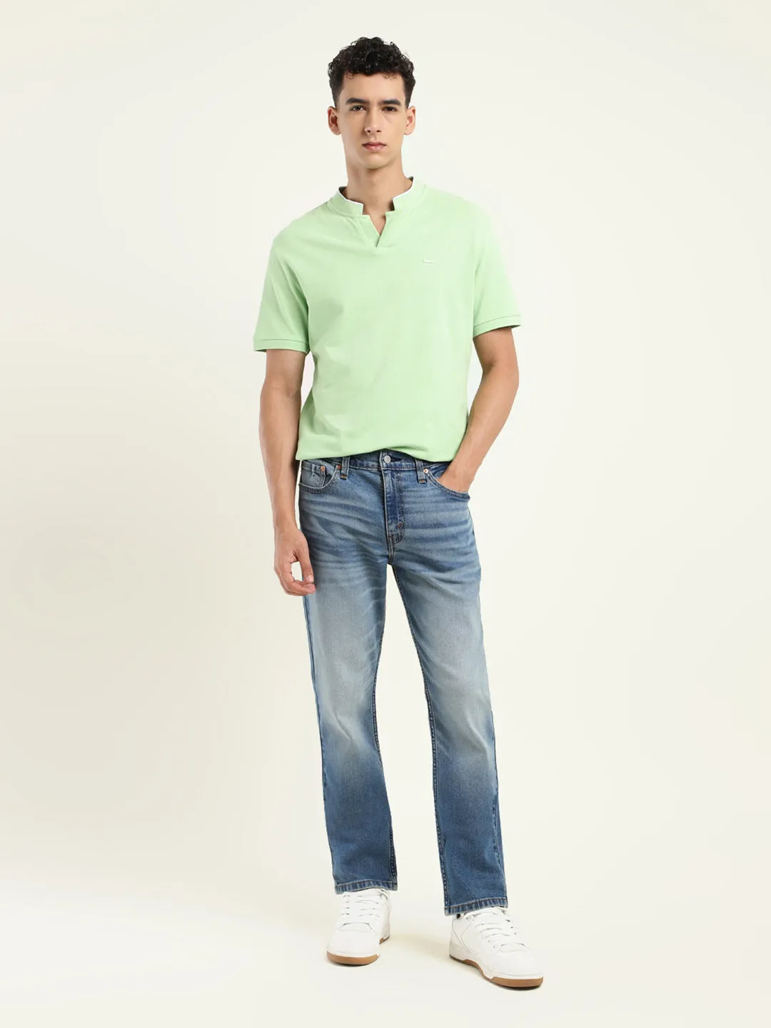 Men's 511 Blue Slim Fit Mid Rise Jeans