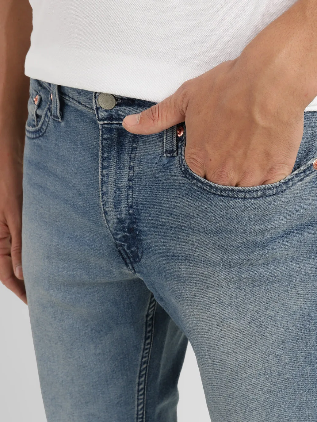 Men's 511 Blue Slim Fit Mid Rise Jeans