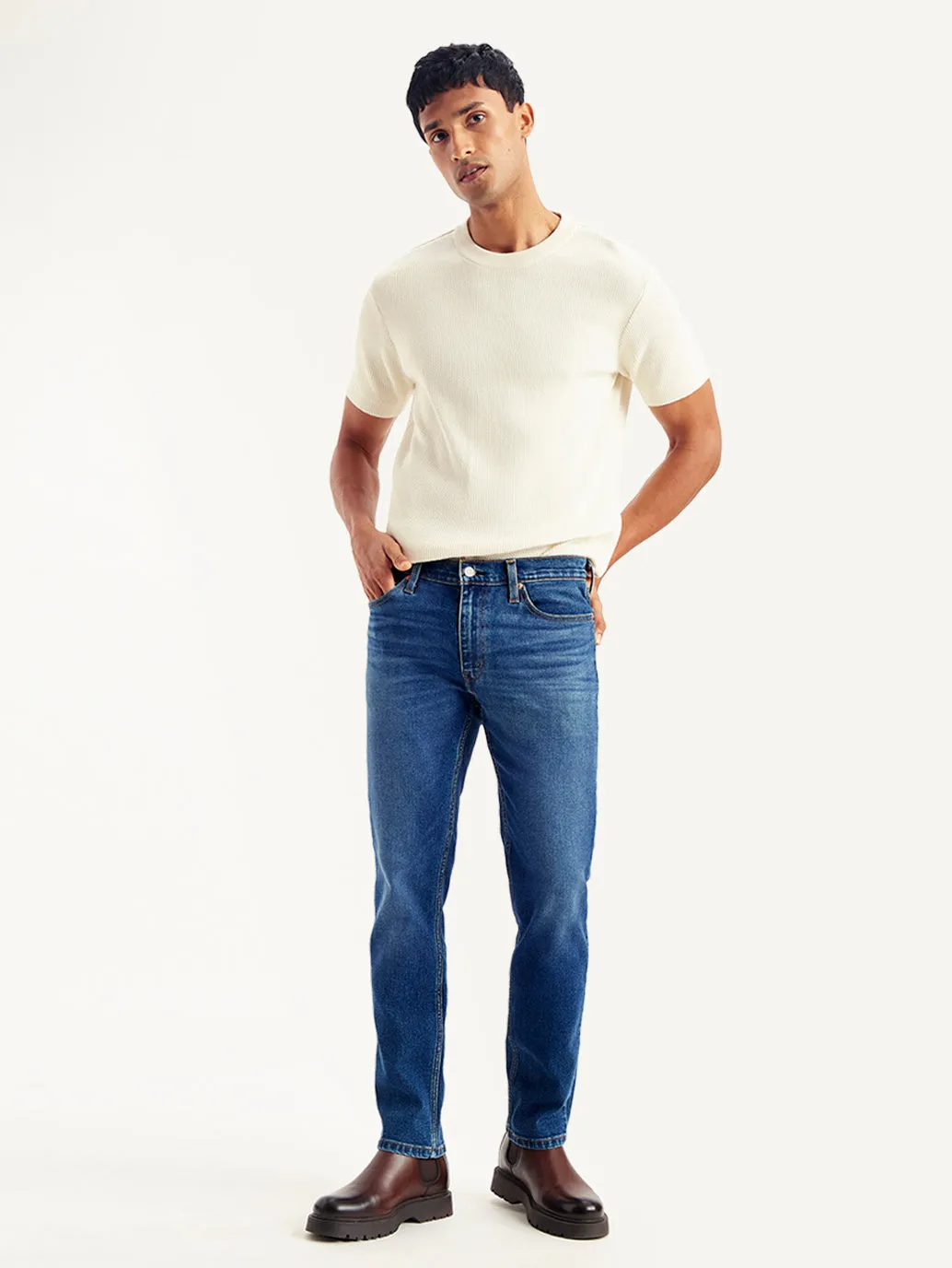 Men's 511 Blue Slim Fit Mid Rise Jeans