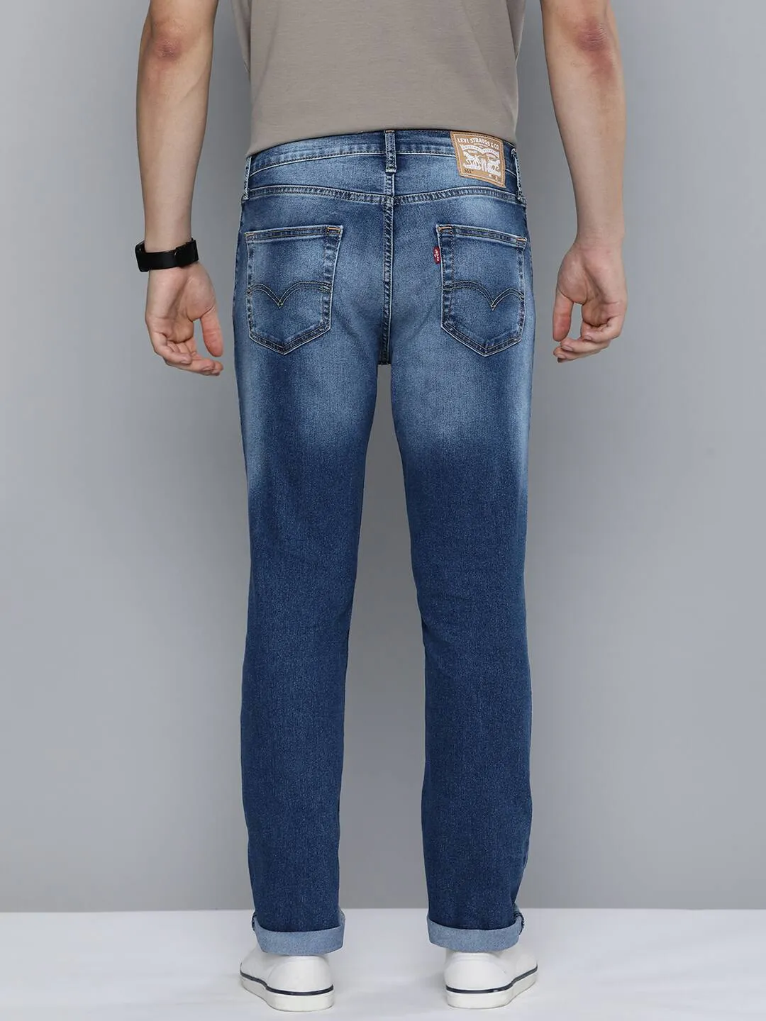 Men's 511 Blue Slim Fit Mid Rise Jeans
