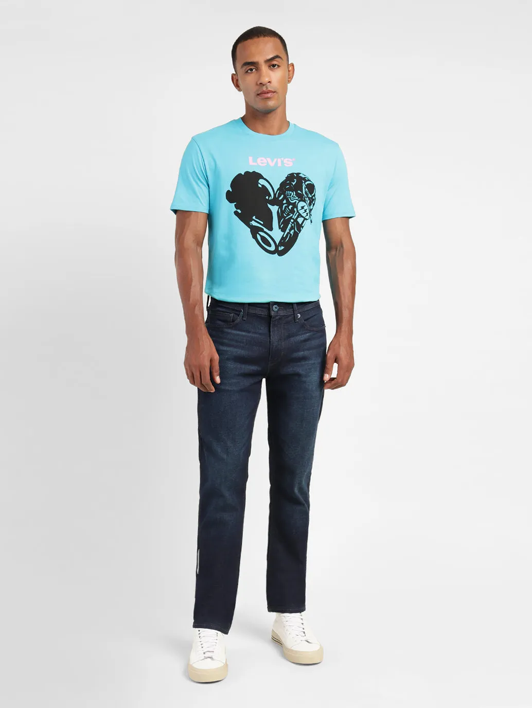 Men's 511 Blue Slim Fit Mid Rise Jeans