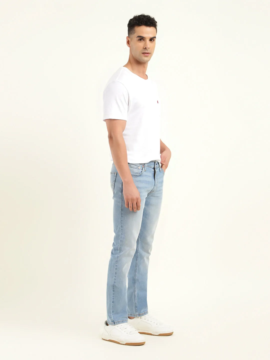 Men's 511 Blue Slim Fit Mid Rise Jeans