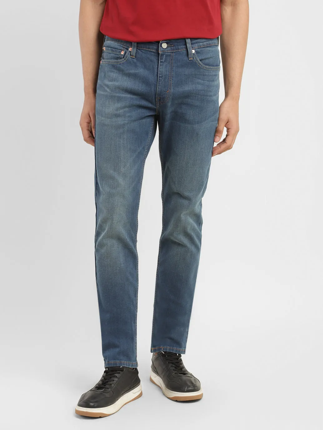 Men's 511 Blue Slim Fit Mid Rise Jeans